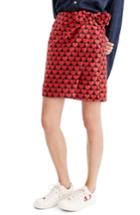Women's J.crew Castlebar Snuggle Heart Skirt - Red