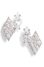 Women's Nadri Luminous Crystal Double Diamond Earrings