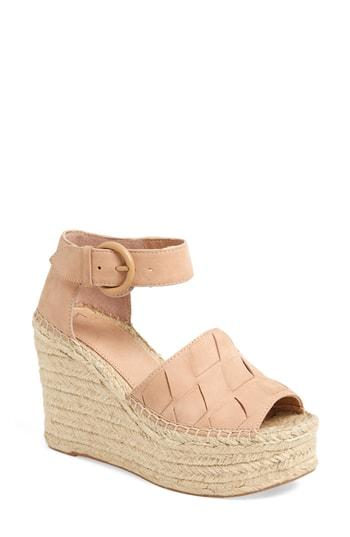 Women's Marc Fisher Ltd Adalla Platform Wedge Sandal M - Pink