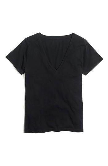 Women's J.crew Supima Cotton V-neck Tee