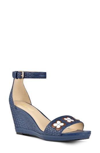 Women's Nine West Julian Wedge Sandal M - Black