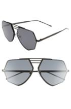 Men's Smoke X Mirrors Geo Viii 63mm Sunglasses - Dark Gunmetal/ Dark Grey