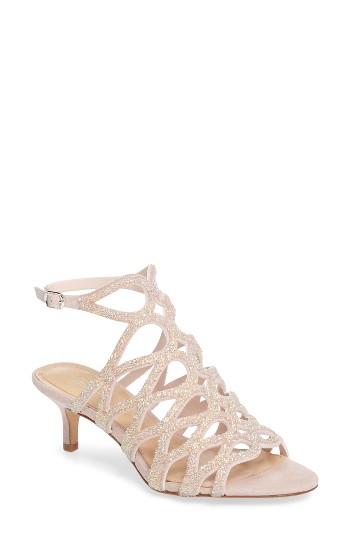Women's Imagine By Vince Camuto Kami Glitter Cage Sandal M - Pink