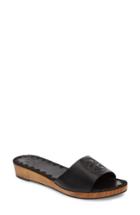 Women's Tory Burch Patty Logo Slide Sandal M - Black