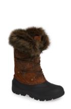 Women's Woolrich Ice Cougar Waterproof Knee High Winter Boot With Faux Fur Trim .5 M - Brown