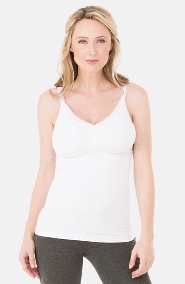 Women's Ingrid & Isabel Seamless Maternity/nursing Tank - White