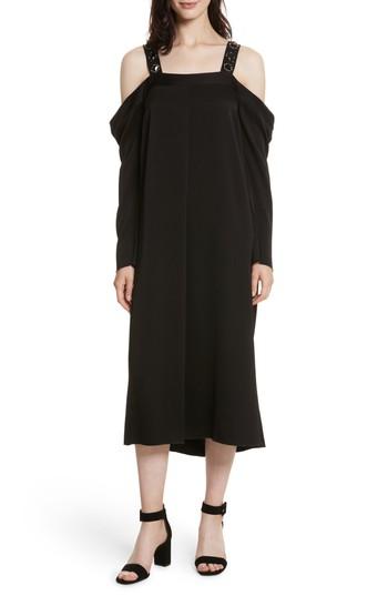 Women's Elizabeth And James Fynn Embellished Cold Shoulder Midi Dress
