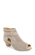 Women's Earth 'intrepid' Peep Toe Bootie .5 M - Beige