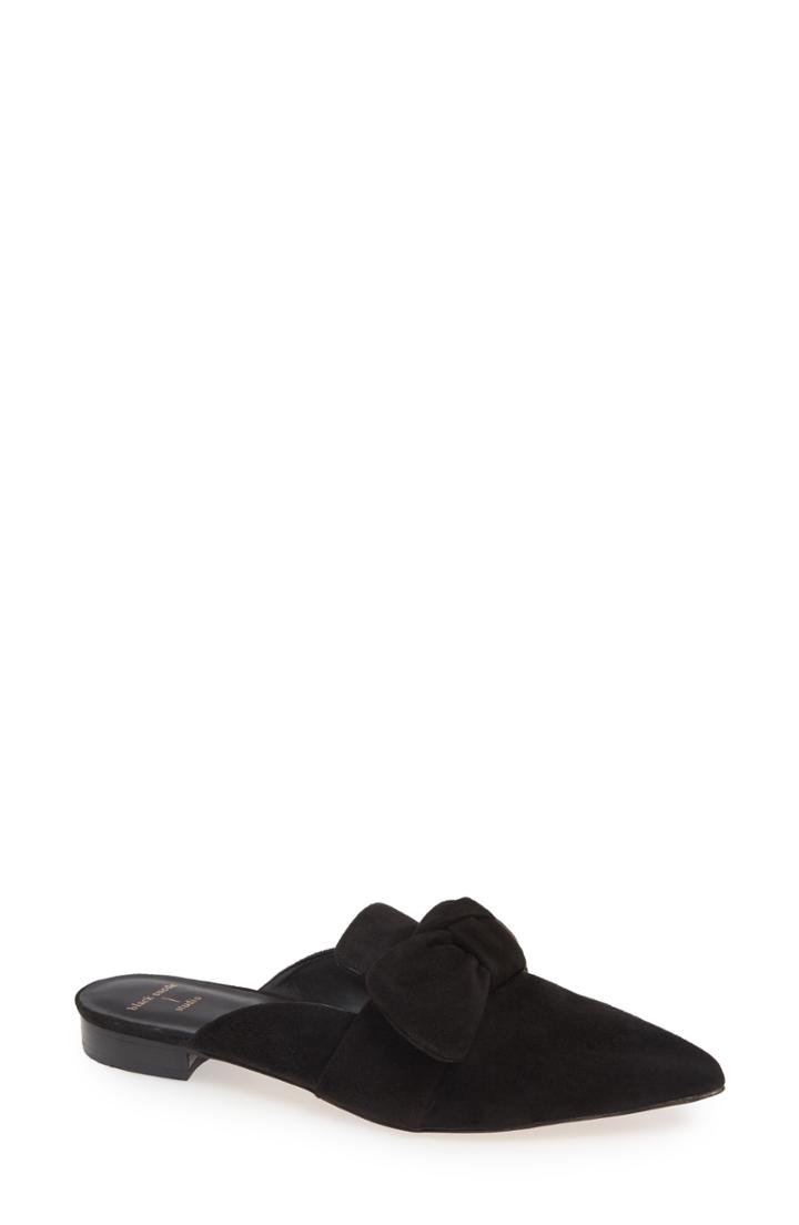 Women's Black Suede Studio Holly Bow Mule