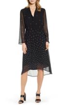 Women's Anne Klein Simone Tie Neck High/low Dress - Black