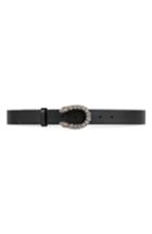 Women's Gucci Leather Belt 0 - Black Diam