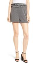 Women's Lost Ink Textured Dot Shorts, Size - Black