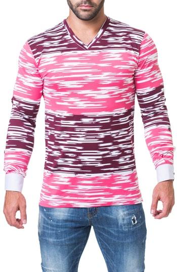 Men's Maceoo Edison Trim Fit Print T-shirt (s) - Black