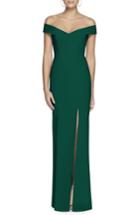 Women's Dessy Collection Off The Shoulder Crossback Gown - Green