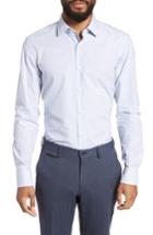 Men's Boss Jesse Slim Fit Check Dress Shirt - White