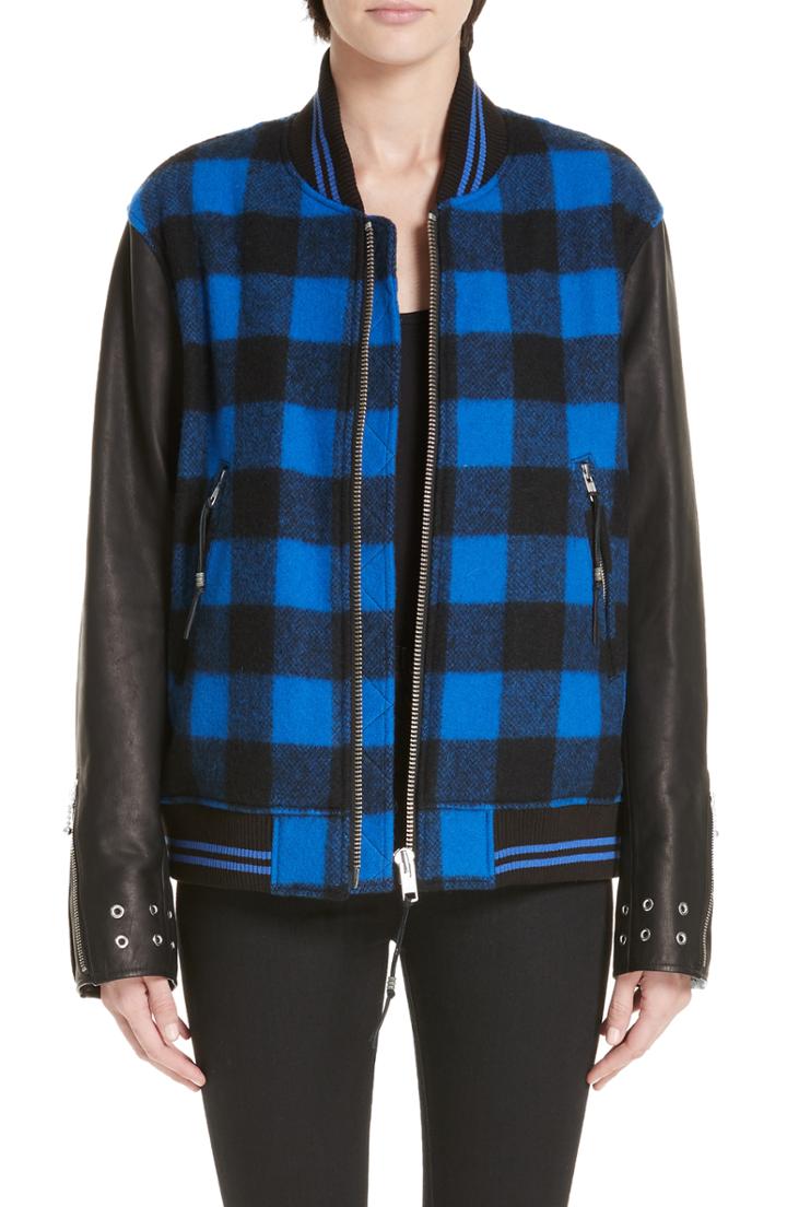 Women's Alchemist The Tombstone Mixed Media Varsity Jacket