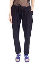 Women's Simple By Trista Linen & Cotton Drop Crotch Pants