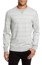 Men's Billy Reid Striped Crewneck Sweater - Grey
