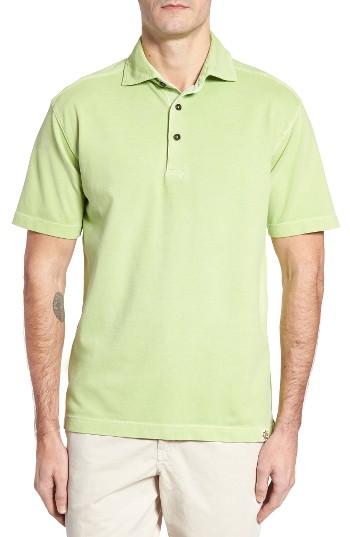 Men's Thaddeus Paul Stretch Pique Polo - Green