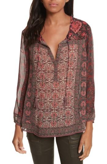 Women's Joie Katja Silk Blouse, Size - Black