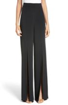 Women's Cushnie Et Ochs Slit Silk High Waisted Pants