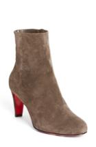 Women's Christian Louboutin 'top' Ankle Bootie Us / 38eu - Grey