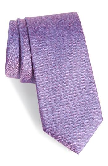 Men's Calibrate Blue Wrap Silk Tie, Size - Pink
