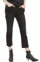 Women's Topshop Dree Kick Flare Jeans X 30 - Black