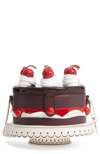 Kate Spade New York Ma Cherie - Cherry Cake Leather Shoulder Bag - Brown