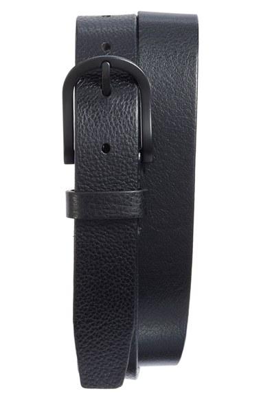 Men's Bosca Heavyweight Leather Belt - Black