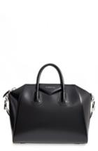 Givenchy Medium Antigona Box Leather Satchel - Black