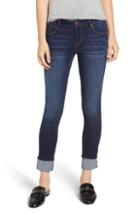 Women's 1822 Denim Cuffed Ankle Skinny Jeans - Blue