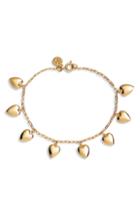 Women's Tory Burch Heart Charm Bracelet