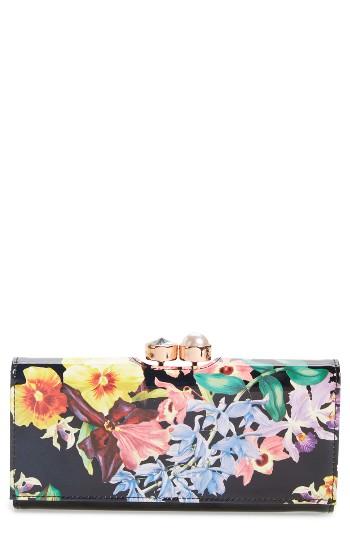 Women's Ted Baker London Lost Gardens Leather Matinee Wallet -