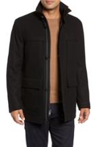 Men's Marc New York Brantley Wool Blend Car Coat - Black