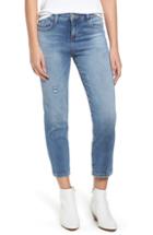 Women's Prosperity Denim Washed Crop Straight Leg Jeans