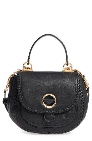 Michael Michael Kors Medium Isadore Leather Crossbody Bag - Black