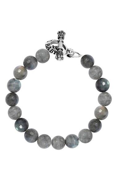 Men's King Baby Labradorite Bead Bracelet