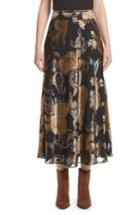 Women's Lafayette 148 New York Kamara Renaissance Paisley Devore Skirt