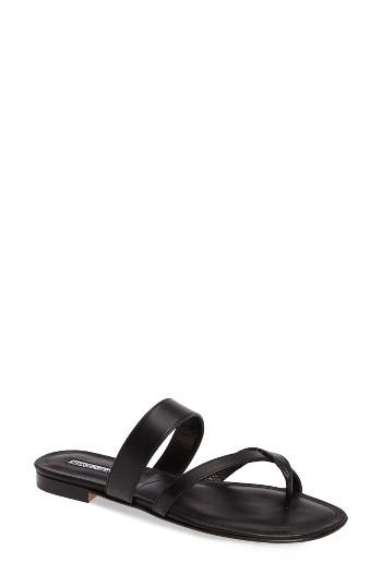 Women's Manolo Blahnik Slide Sandal Us / 36eu - Black