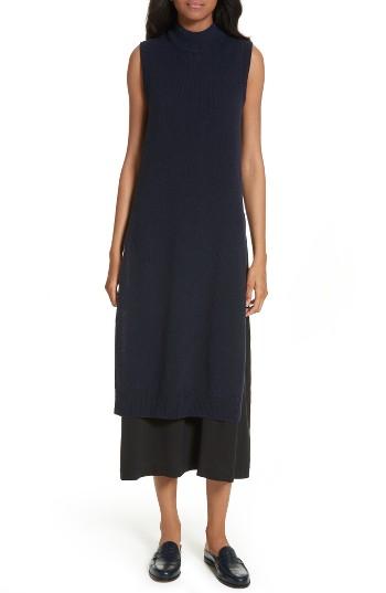Women's Joseph Joy Mixed Media Maxi Sweater Dress - Blue
