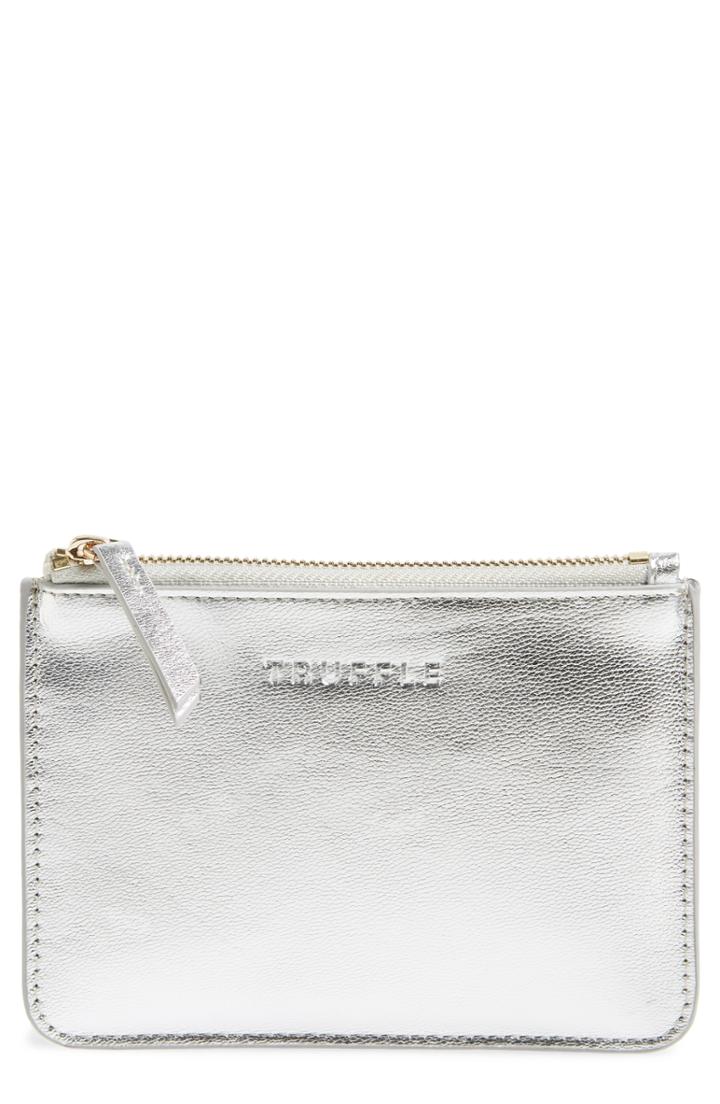 Women's Truffle Privacy Leather Coin Pouch -