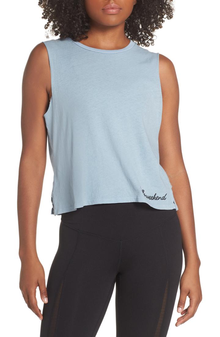 Women's Good Hyouman Hello Weekend Muscle Tee