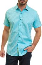 Men's Robert Graham Cullen Regular Fit Sport Shirt - Blue/green