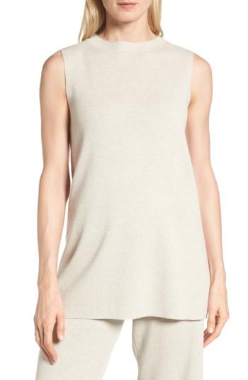 Women's Eileen Fisher Wool Knit Tunic - Beige