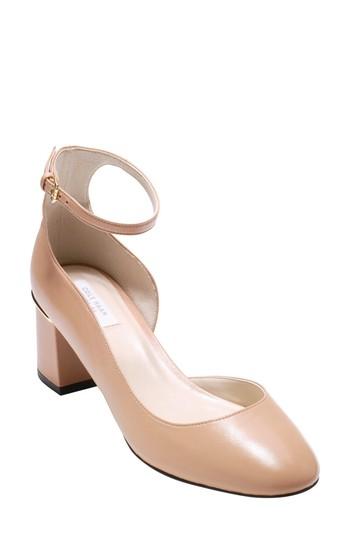 Women's Cole Haan Warner Ankle Strap Pump B - Beige