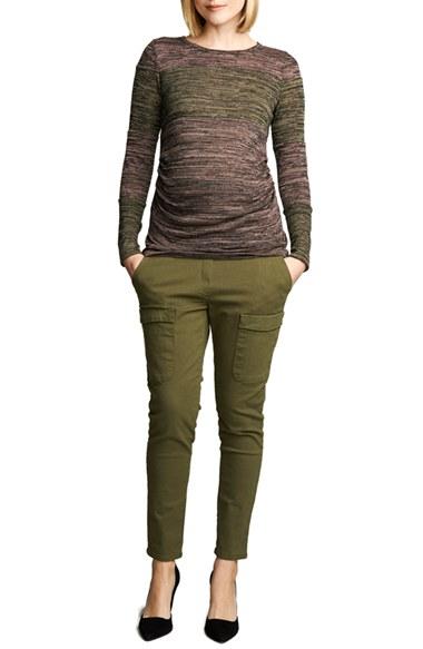 Women's Maternal America Long Sleeve Maternity Top