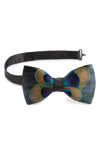 Men's Brackish & Bell Aberdeen Feather Bow Tie, Size - Blue