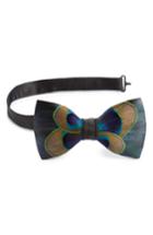 Men's Brackish & Bell Aberdeen Feather Bow Tie, Size - Blue