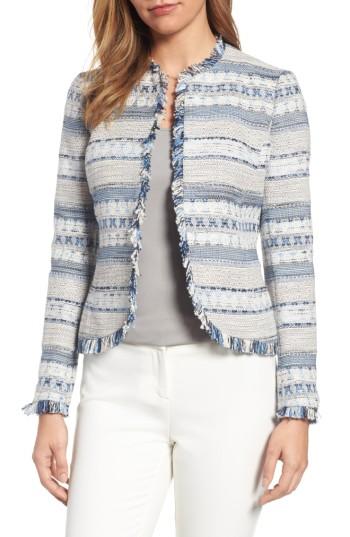 Women's Anne Klein Tweed Jacket - Blue